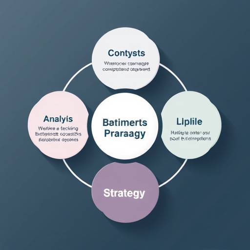 Una rappresentazione grafica del metodo di consulenza aziendale, con analisi, strategia e implementazione